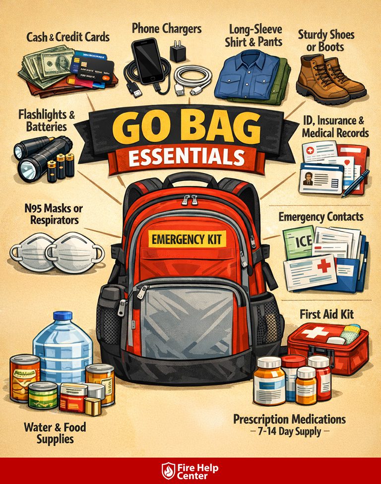 What Do You Need in a Wildfire Go Bag? 10 Must-Have Go Bag Items