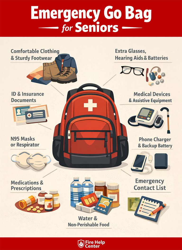 emergency go bag for seniors